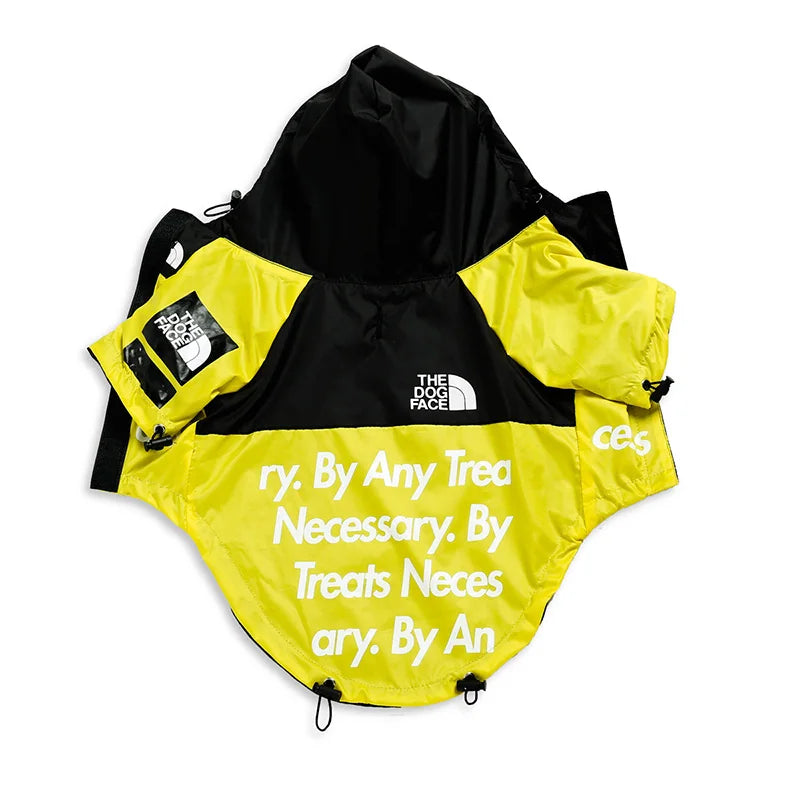 Dog Face Windbreaker Raincoat for Small & Large Dogs