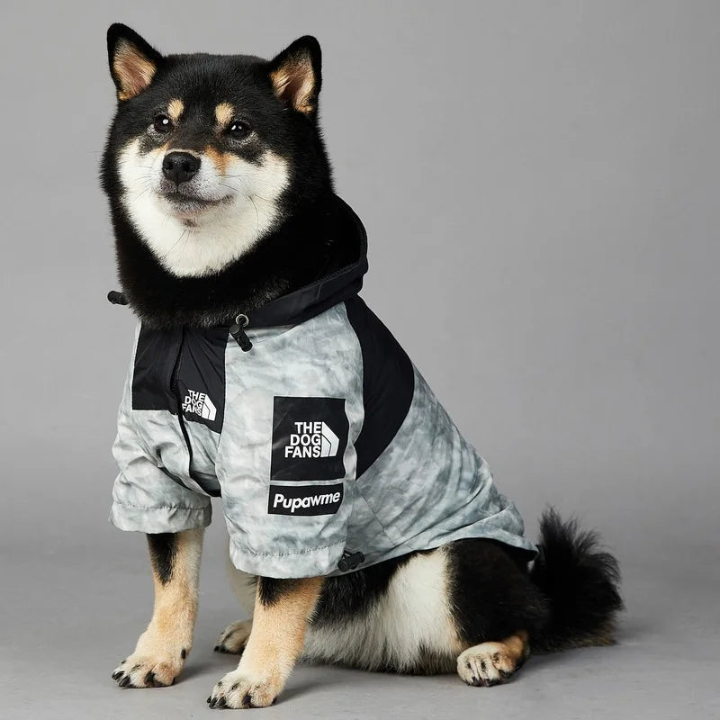 Dog Face Windbreaker Raincoat for Small & Large Dogs