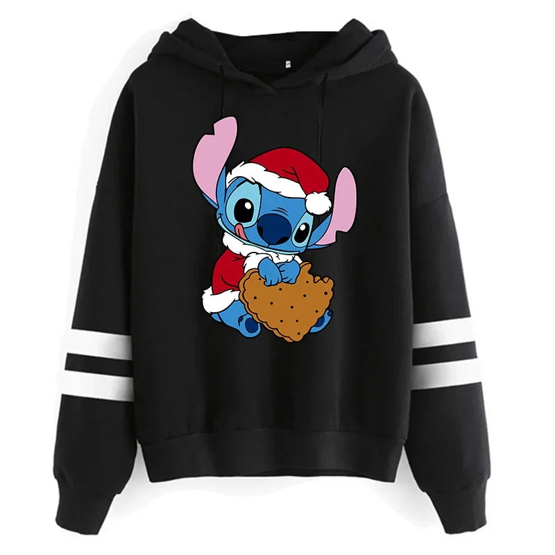 Y2K Stitch Christmas Hoodie for Women