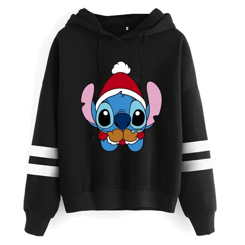 Y2K Stitch Christmas Hoodie for Women