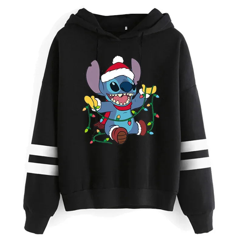 Y2K Stitch Christmas Hoodie for Women