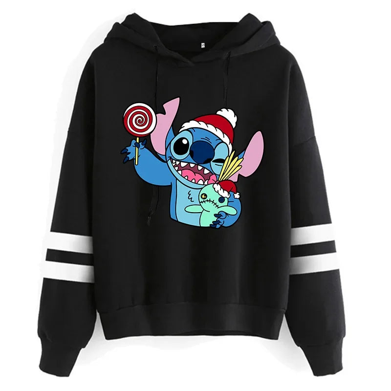 Y2K Stitch Christmas Hoodie for Women