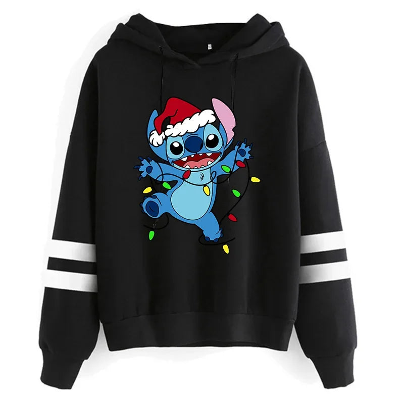 Y2K Stitch Christmas Hoodie for Women