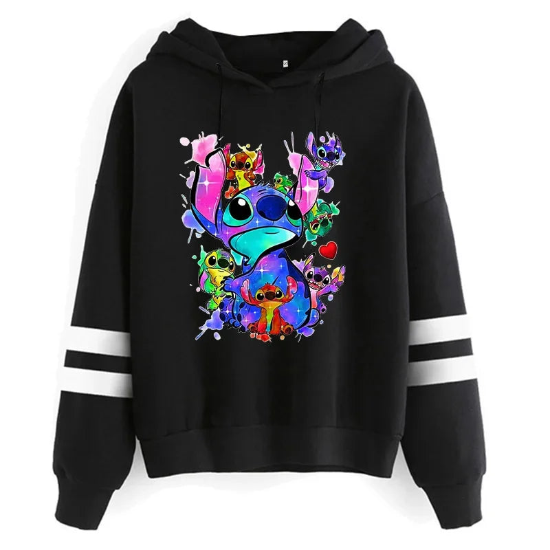 Y2K Stitch Christmas Hoodie for Women