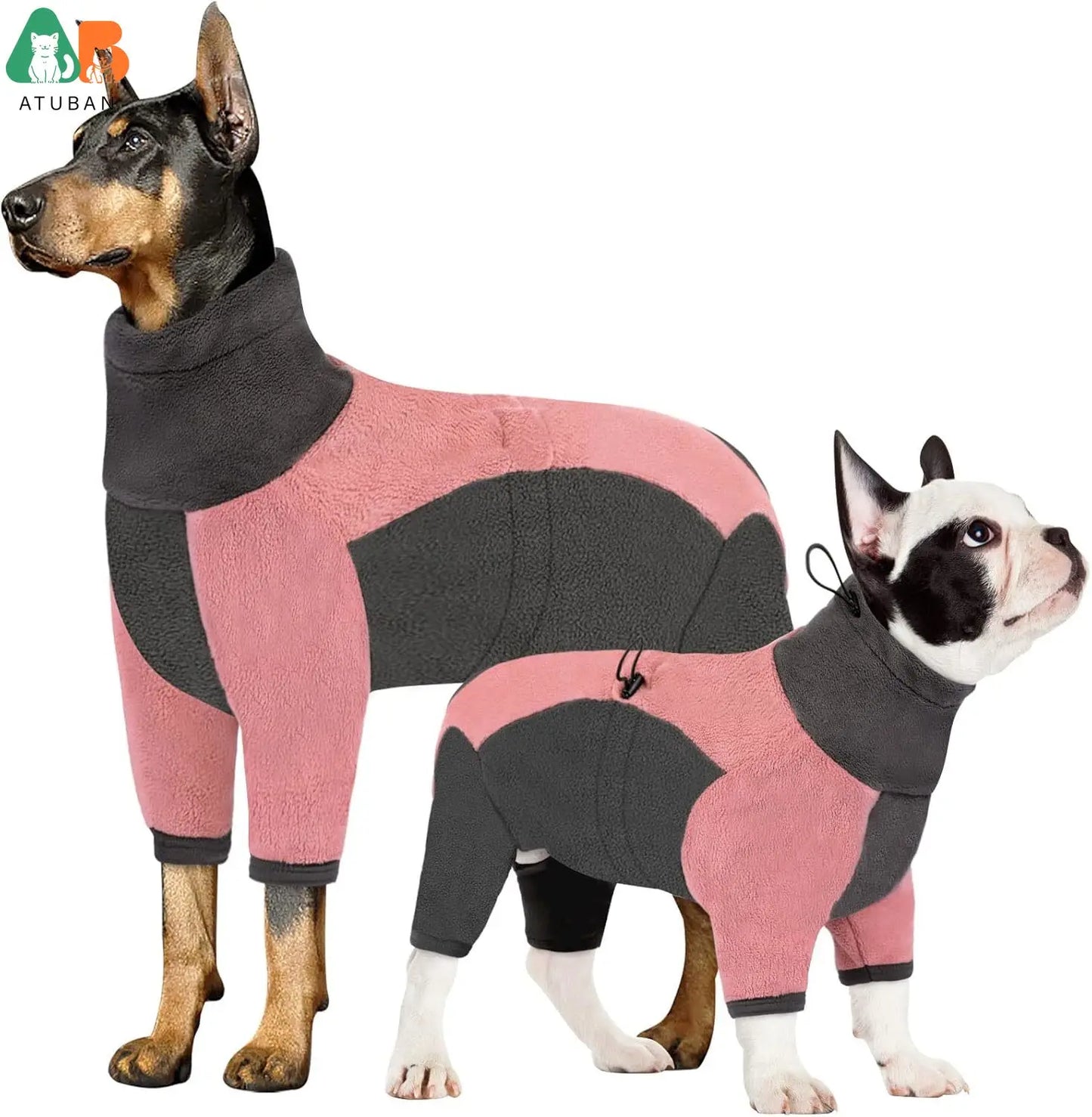 ATUBAN Winter Dog Fleece Pullover Onesie