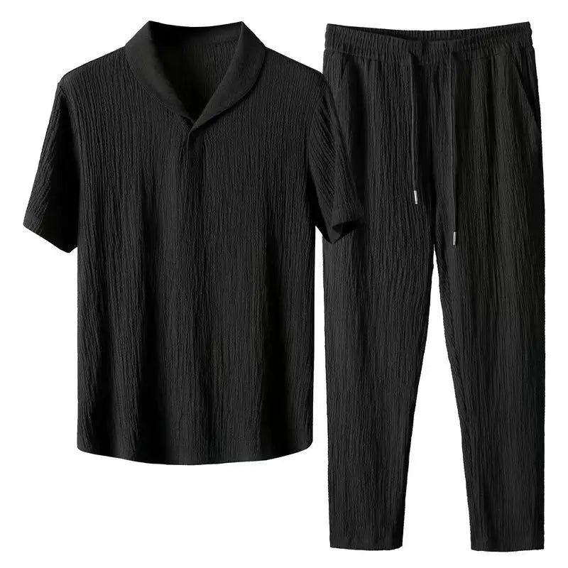 2024 Summer Men’s Casual T-Shirt and Pants Set