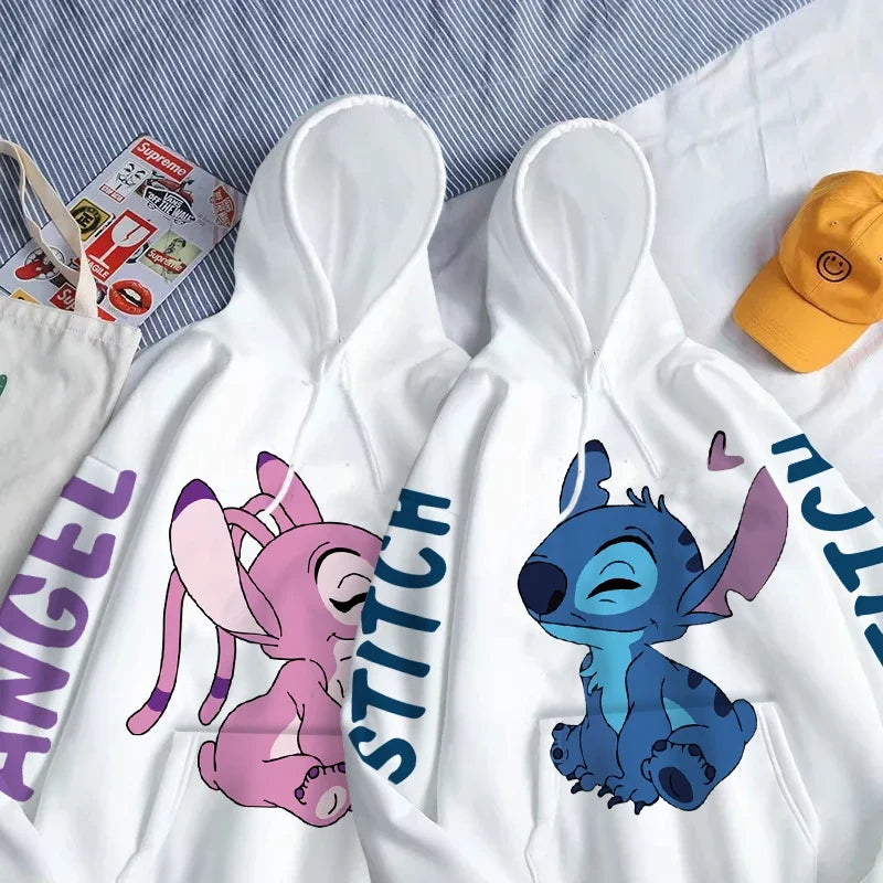 Disney Stitch & Angel Cartoon Hoodie