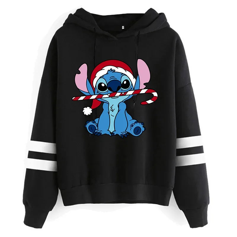 Y2K Stitch Christmas Hoodie for Women