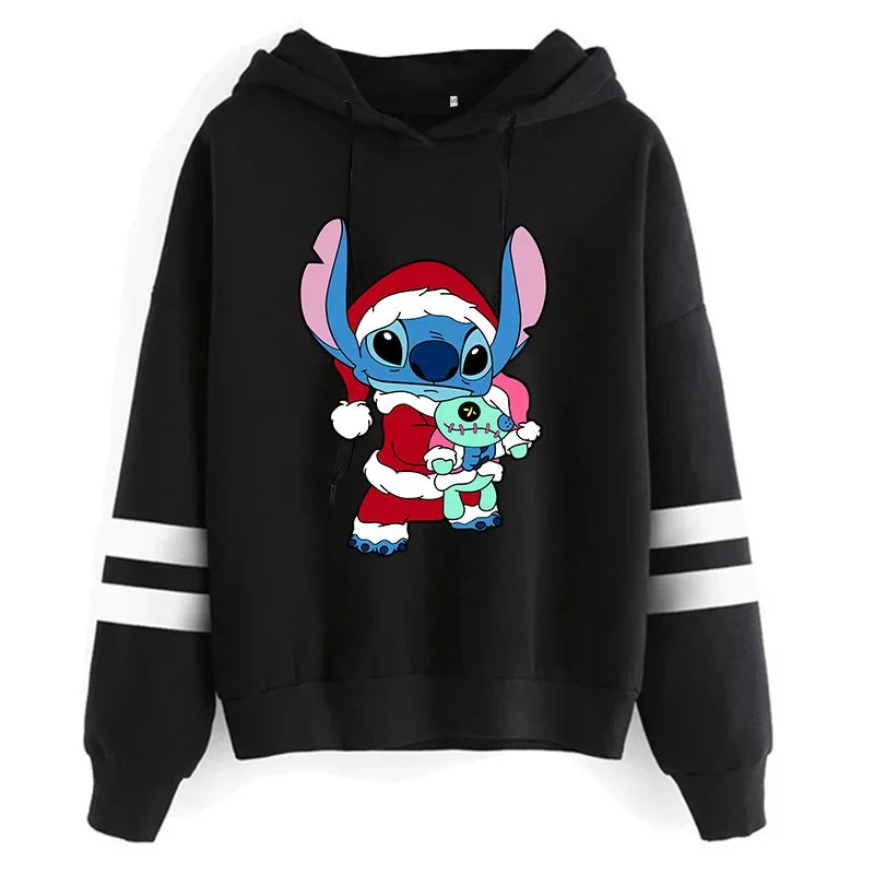 Y2K Stitch Christmas Hoodie for Women