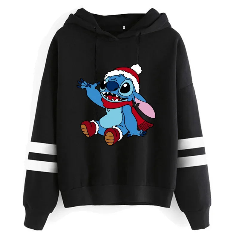 Y2K Stitch Christmas Hoodie for Women