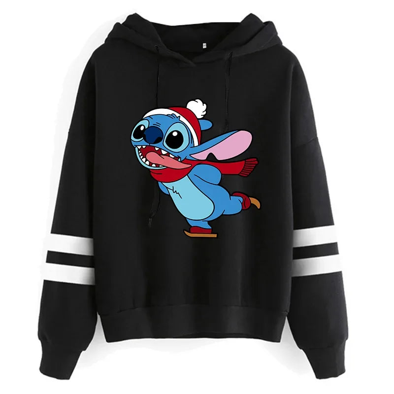 Y2K Stitch Christmas Hoodie for Women