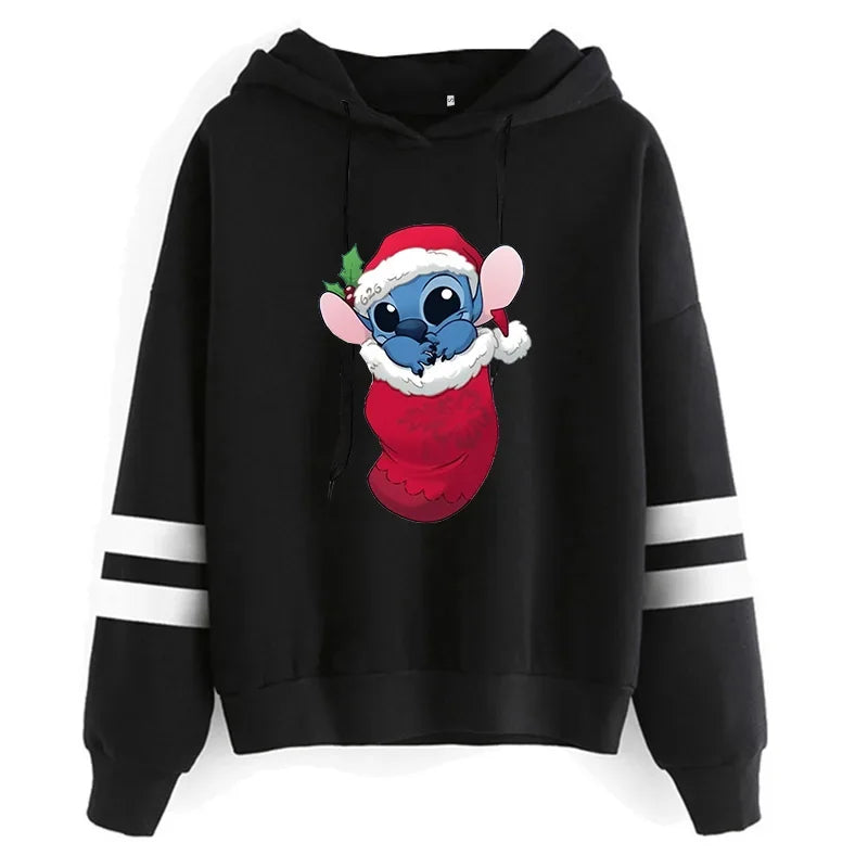 Y2K Stitch Christmas Hoodie for Women