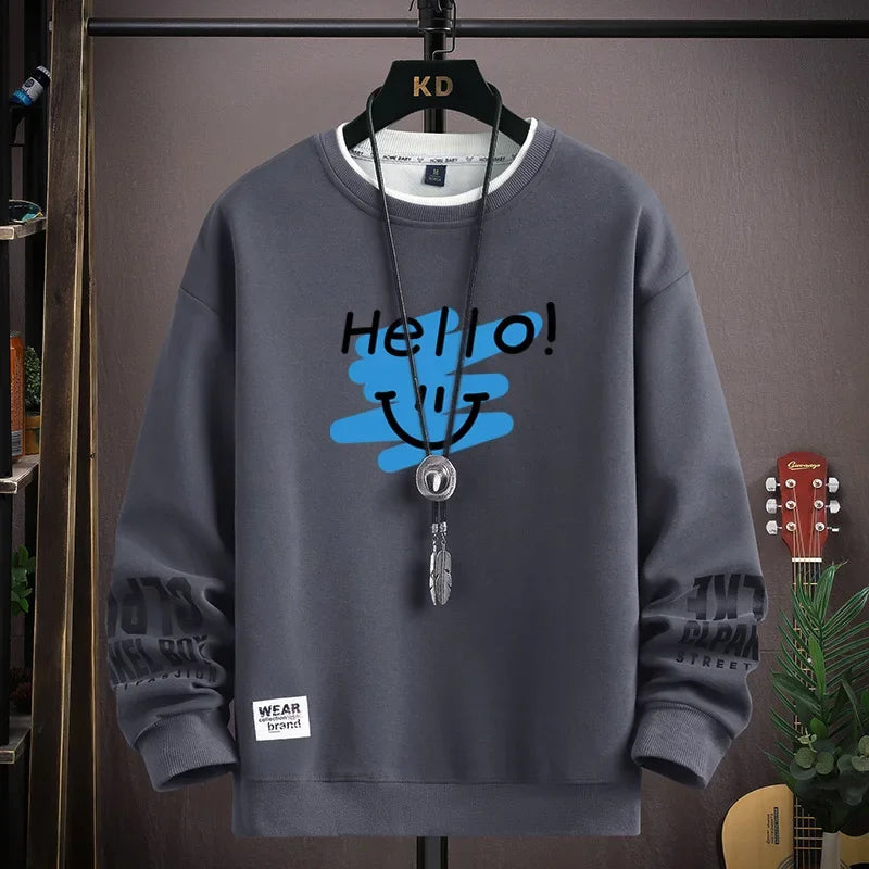 Japan Cartoon Cat Sweatshirt for Men