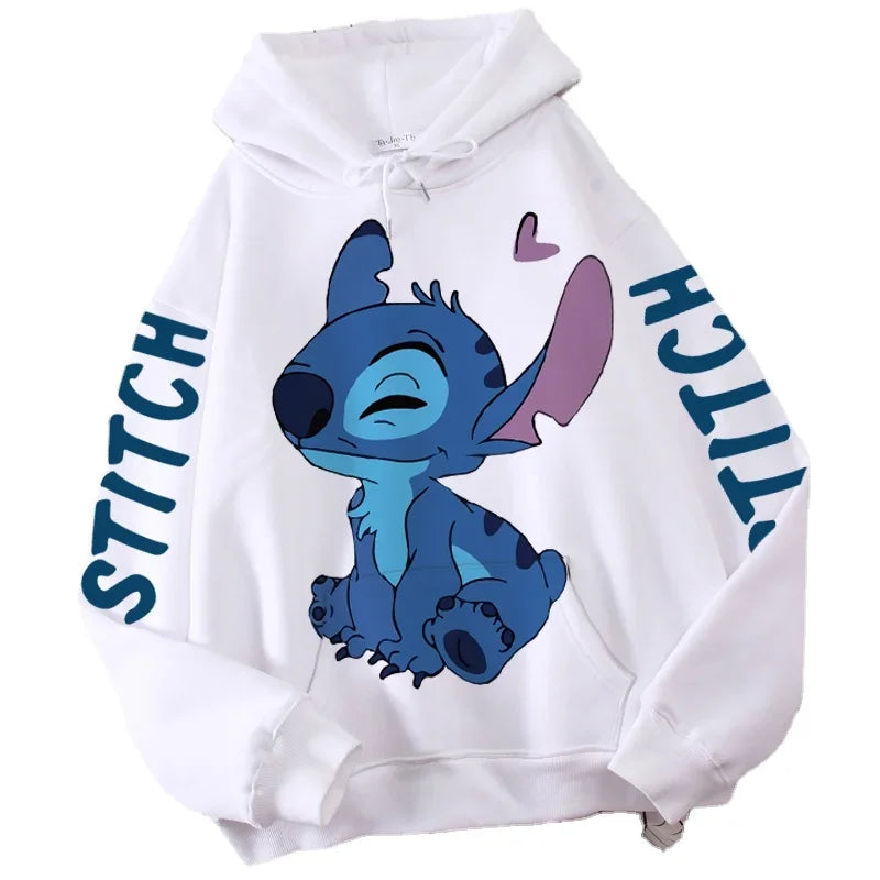 Disney Stitch & Angel Cartoon Hoodie