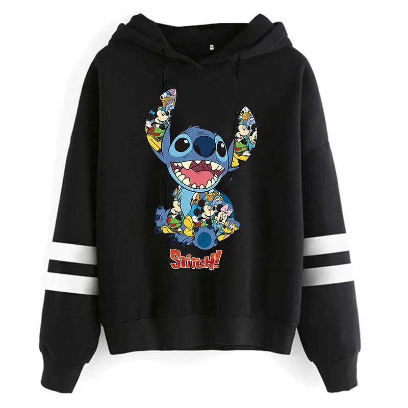 Y2K Stitch Christmas Hoodie for Women