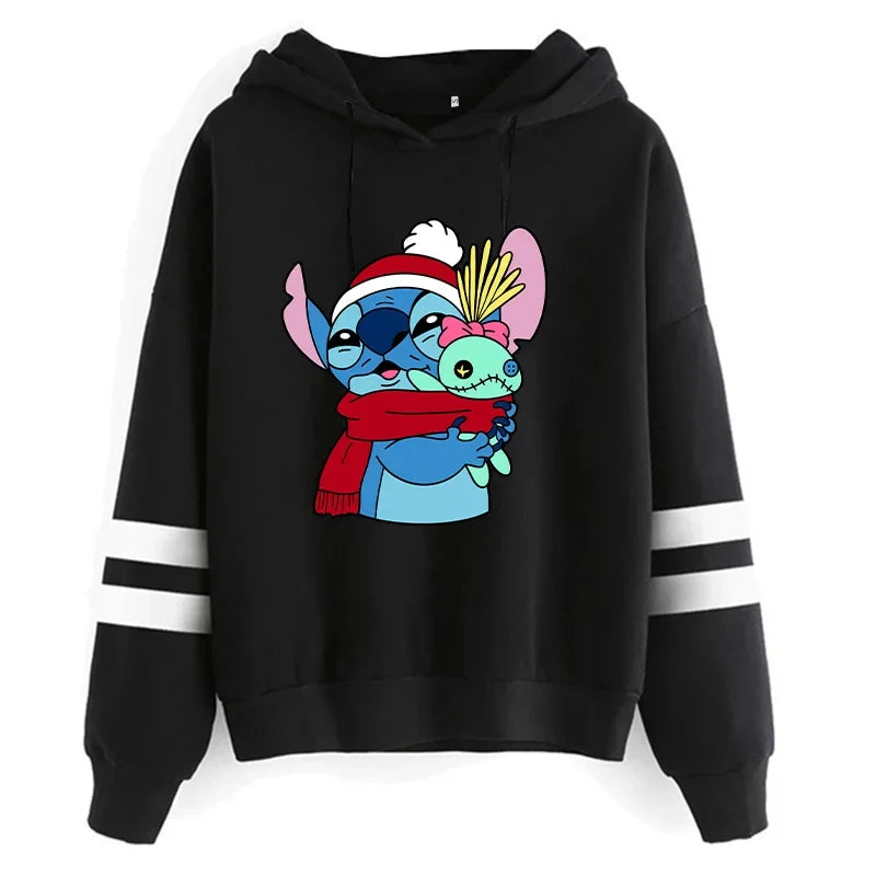 Y2K Stitch Christmas Hoodie for Women